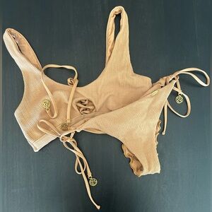 Luli Fama Tan Bikini Set